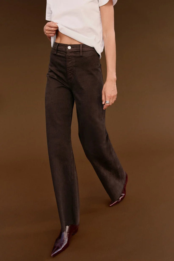 Penny High Rise Jean in Mocha - obligato