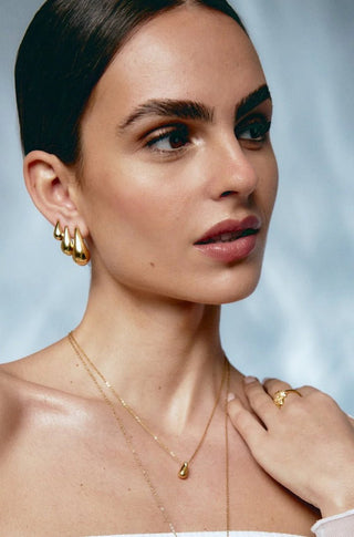 'PENSIVE' Earrings - Gold - obligato