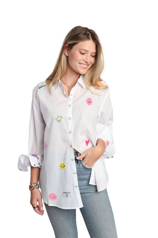 Peony Shirt in White - obligato