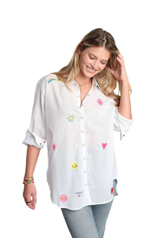 Peony Shirt in White - obligato