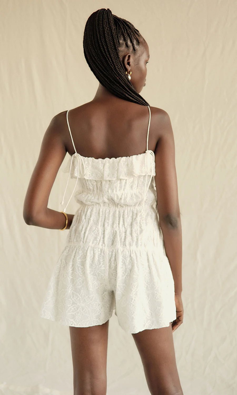 Perdita Delicate Lace Romper - obligato