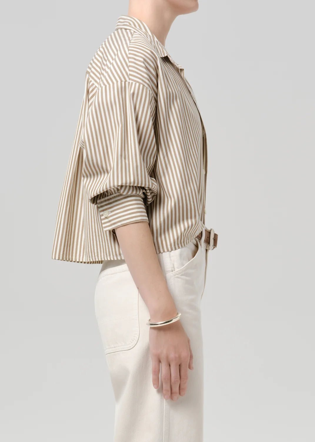 Petit Ami Shirt In Sandatlas Stripe - obligato