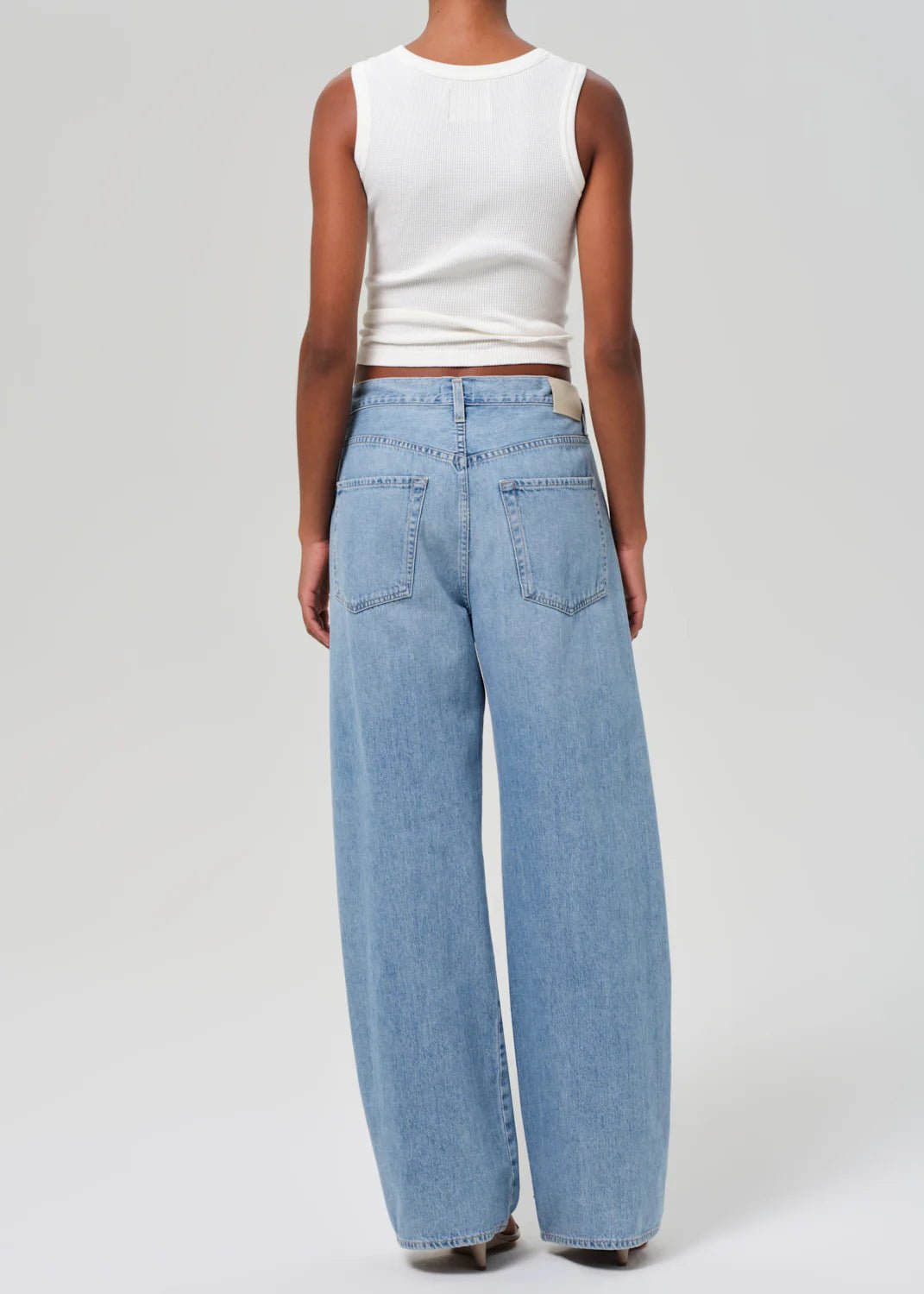 Petite Brynn Drawstring Trouser in Blue Lace - obligato
