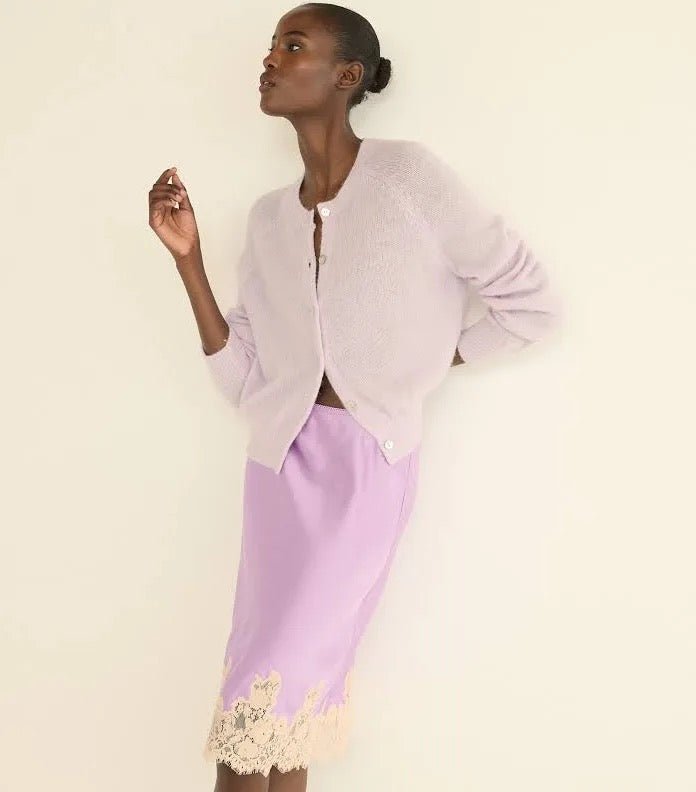 Petra Cardigan in Violet Thistle - obligato