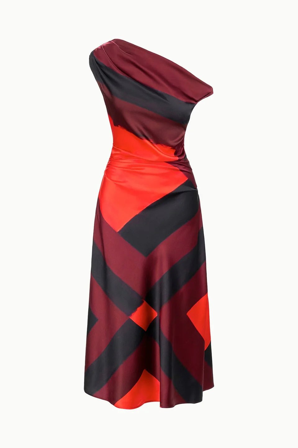 Phare Silk Dress Ruby Prism - obligato