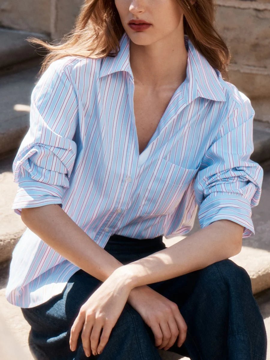 Pia Shirt in Montecito Stripe - obligato