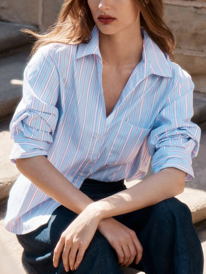 Pia Shirt in Montecito Stripe - obligato