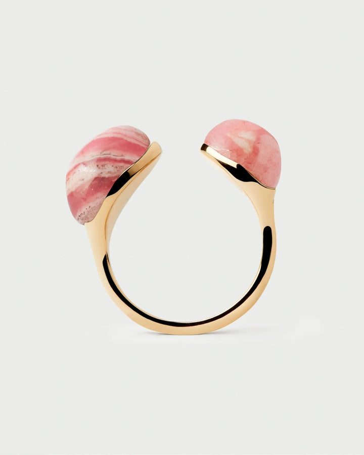 Pink Quartz Gravity Ring - obligato