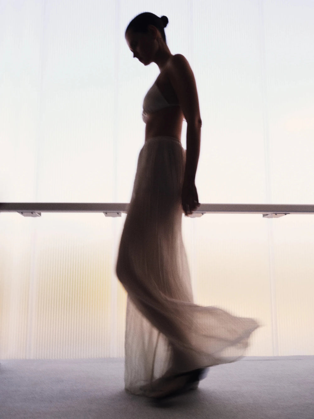 Plisse Palazzo Pant in Champagne - obligato