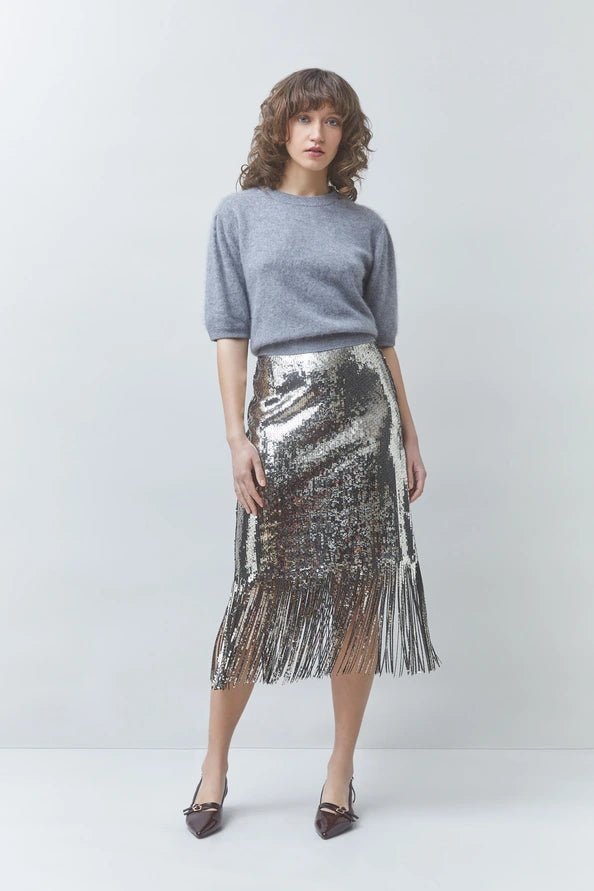 POLOV Short plain wool and cashmere sweater - obligato