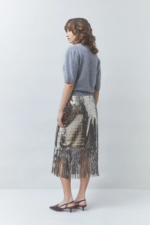 POLOV Short plain wool and cashmere sweater - obligato