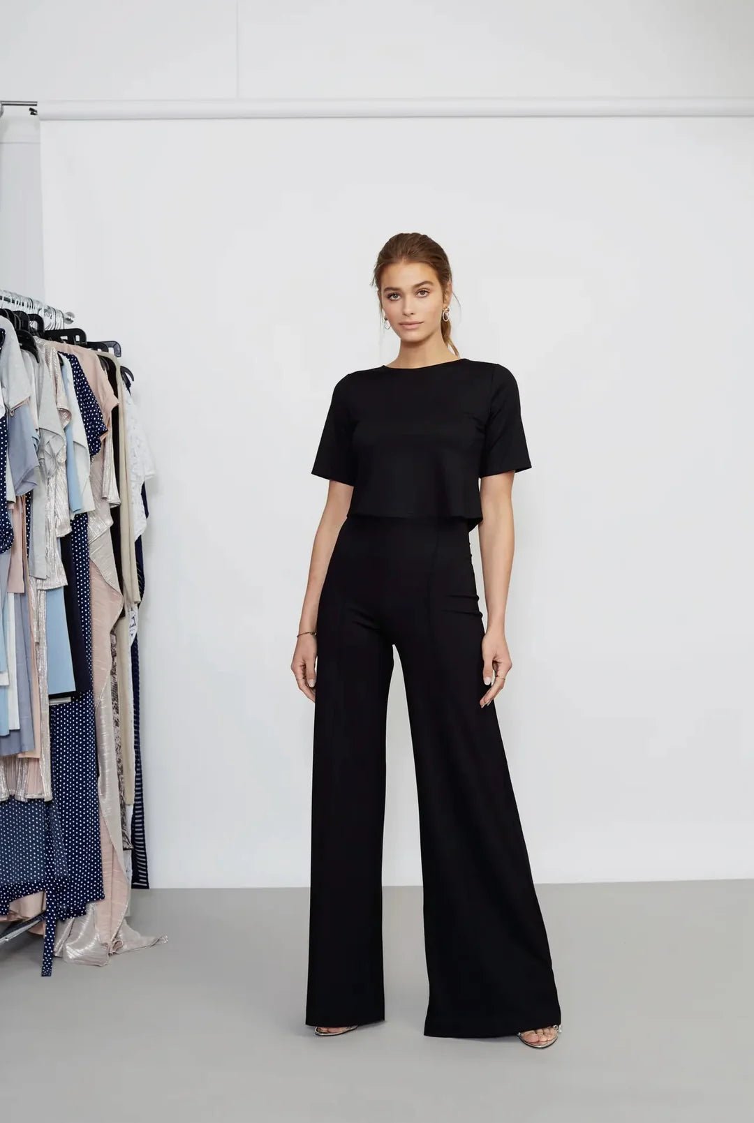 Ponte Knit Wide Leg Pant - obligato