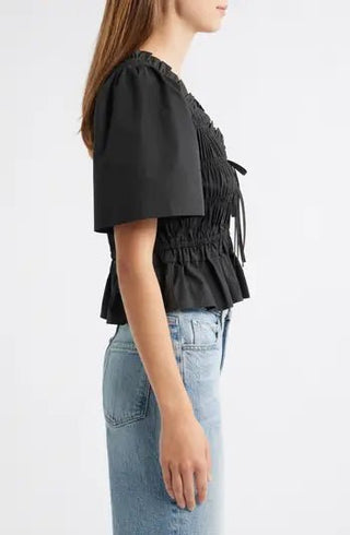 Portia Top in Black - obligato