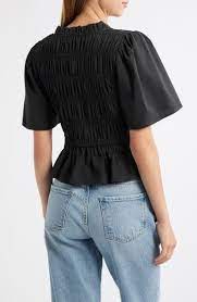 Portia Top in Black - obligato