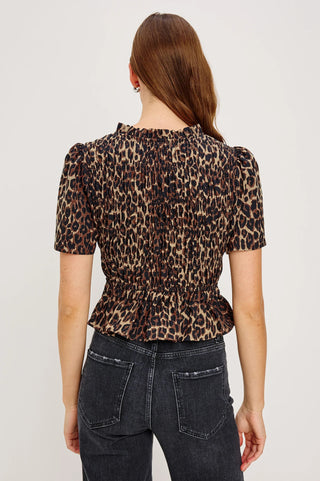 Portia Top in Leopard - obligato