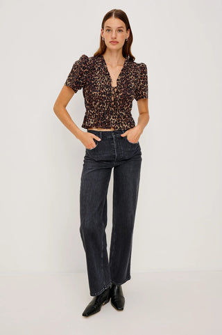 Portia Top in Leopard - obligato