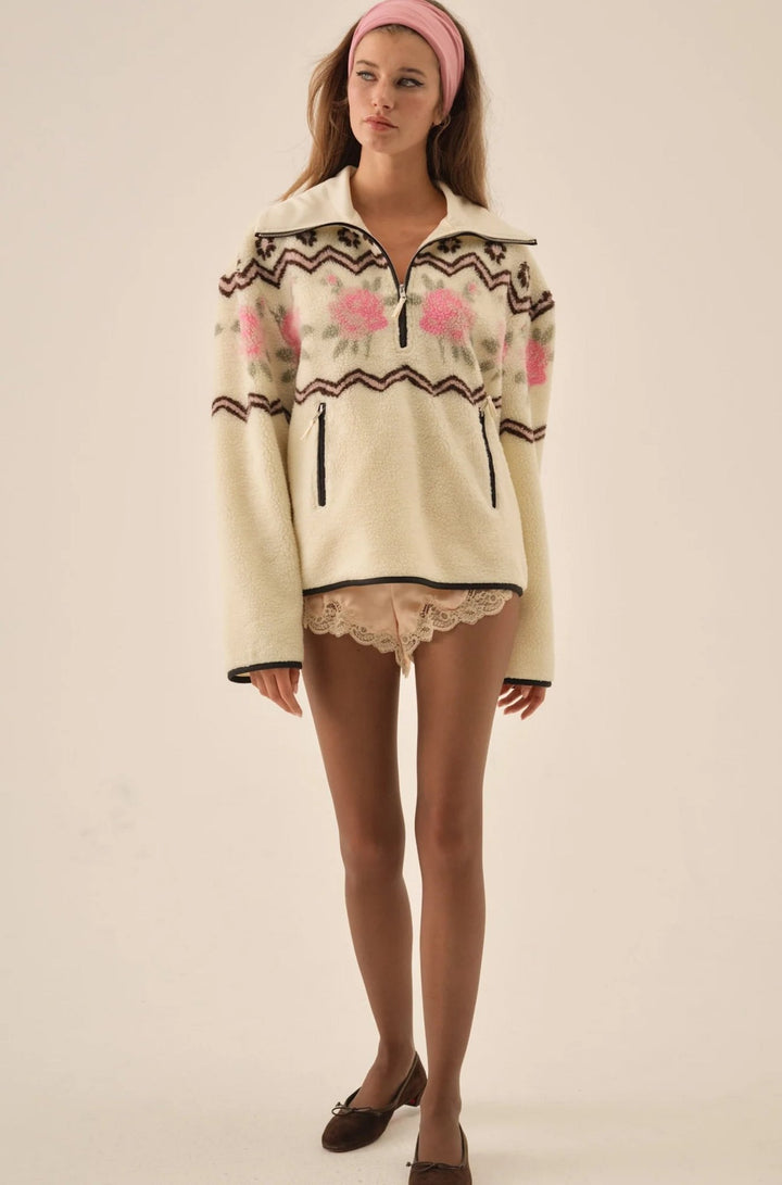 Posey Sherpa Pullover - obligato