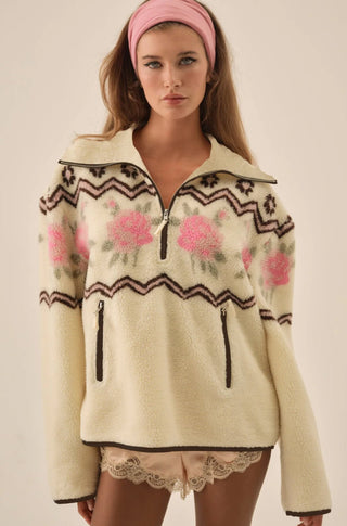 Posey Sherpa Pullover - obligato