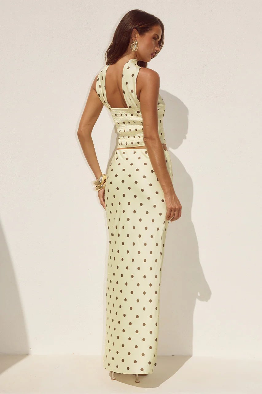 PRE ORDER Blaine Maxi Skirt in Lemon - obligato