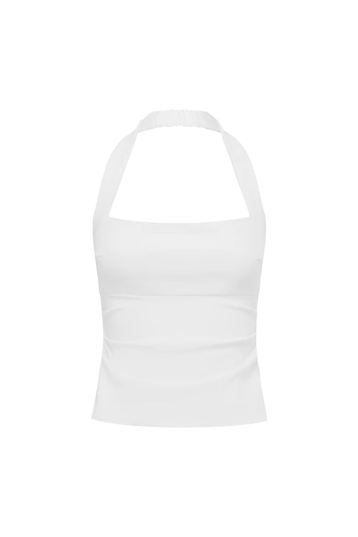 Pre Order Joni Halter Top in White - obligato