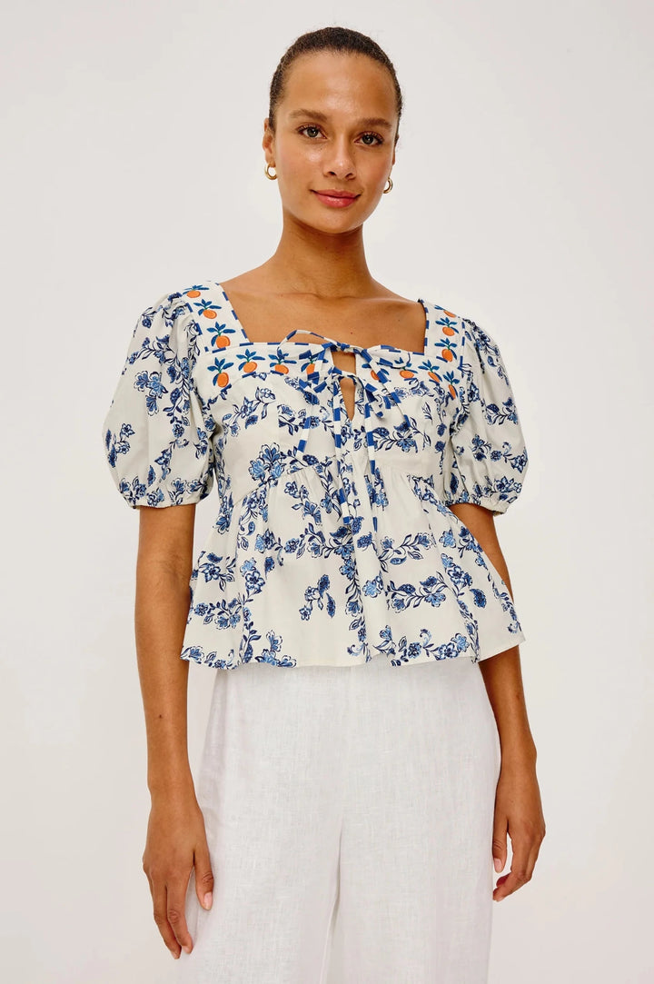 Presley Top Ceramic Floral - obligato