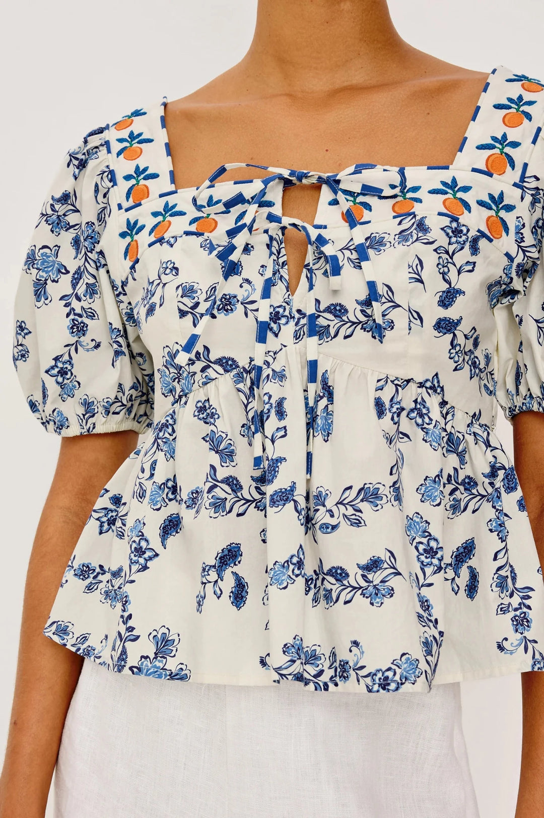 Presley Top Ceramic Floral - obligato