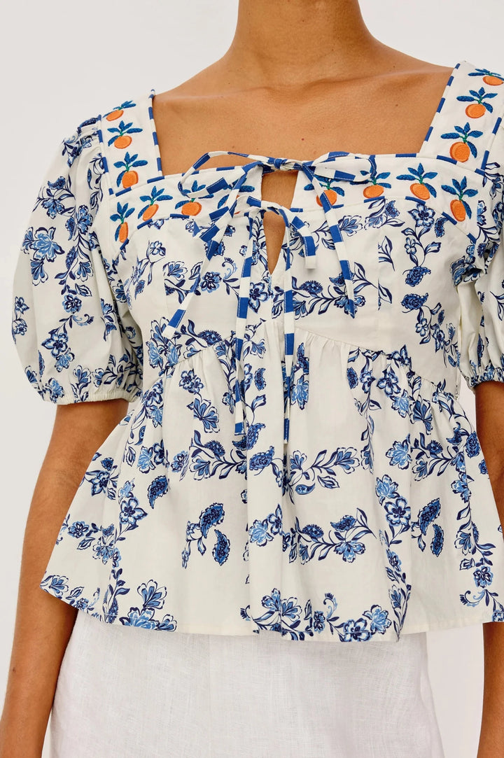 Presley Top Ceramic Floral - obligato