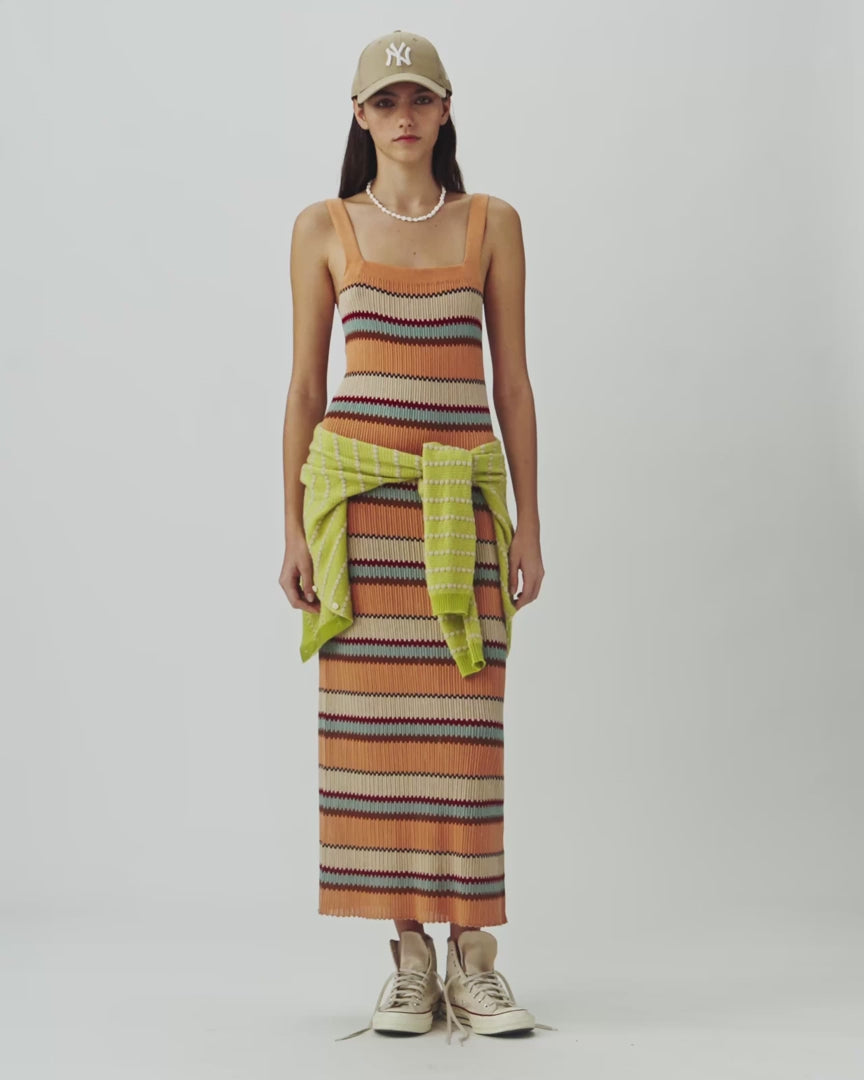 Palazzo Dress in Nectar Combo