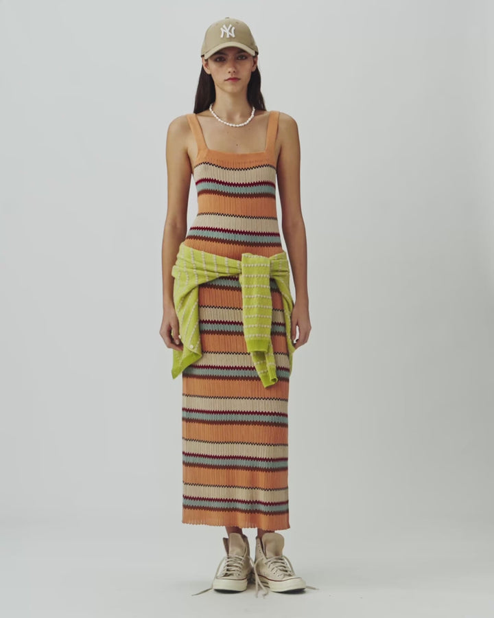 Palazzo Dress in Nectar Combo