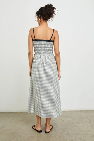 Primrose Ivory Jet Gingham Dress - obligato