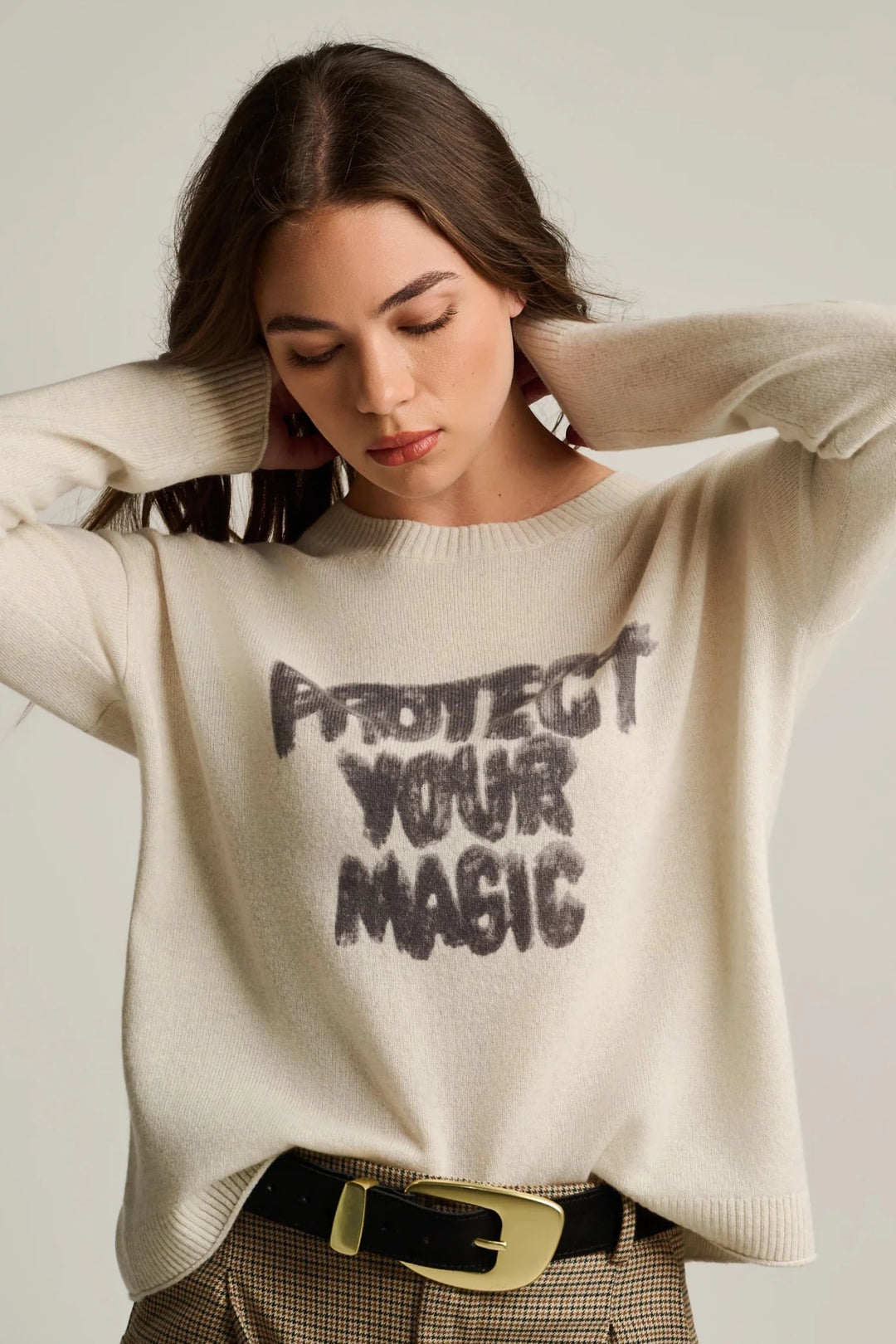 Protect Your Magic Sweater in Iced Gray - obligato
