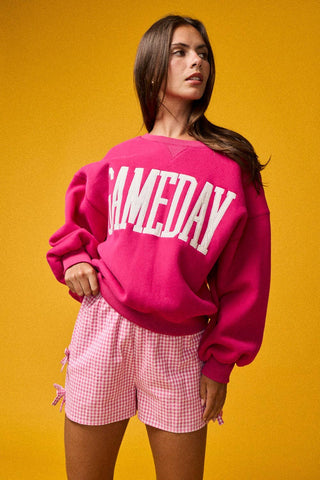 Pt18777 - Heather Gameday Sweatshirt: Orange / L - obligato