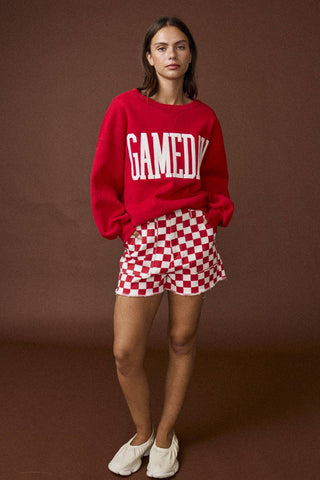 Pt18777 - Heather Gameday Sweatshirt: Orange / L - obligato