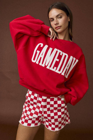 Pt18777 - Heather Gameday Sweatshirt: Orange / L - obligato