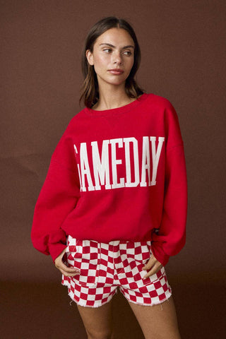 Pt18777 - Heather Gameday Sweatshirt: Orange / L - obligato