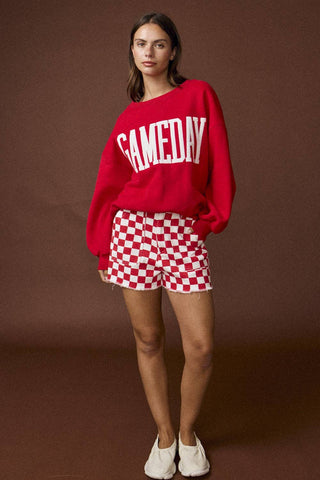 Pt18777 - Heather Gameday Sweatshirt: Orange / L - obligato