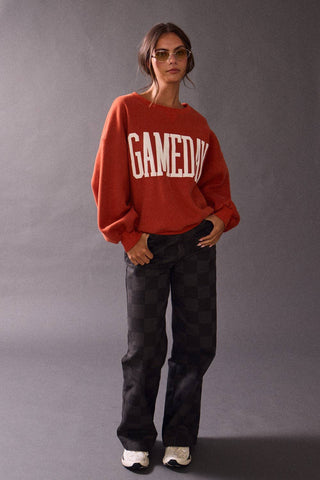 Pt18777 - Heather Gameday Sweatshirt: Orange / L - obligato