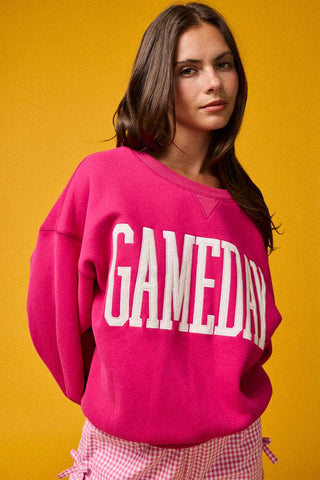 Pt18777 - Heather Gameday Sweatshirt: Orange / M - obligato