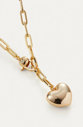 Puffy Heart Chain in Gold - obligato