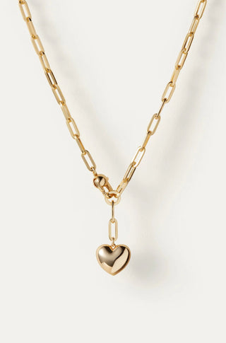 Puffy Heart Chain in Gold - obligato