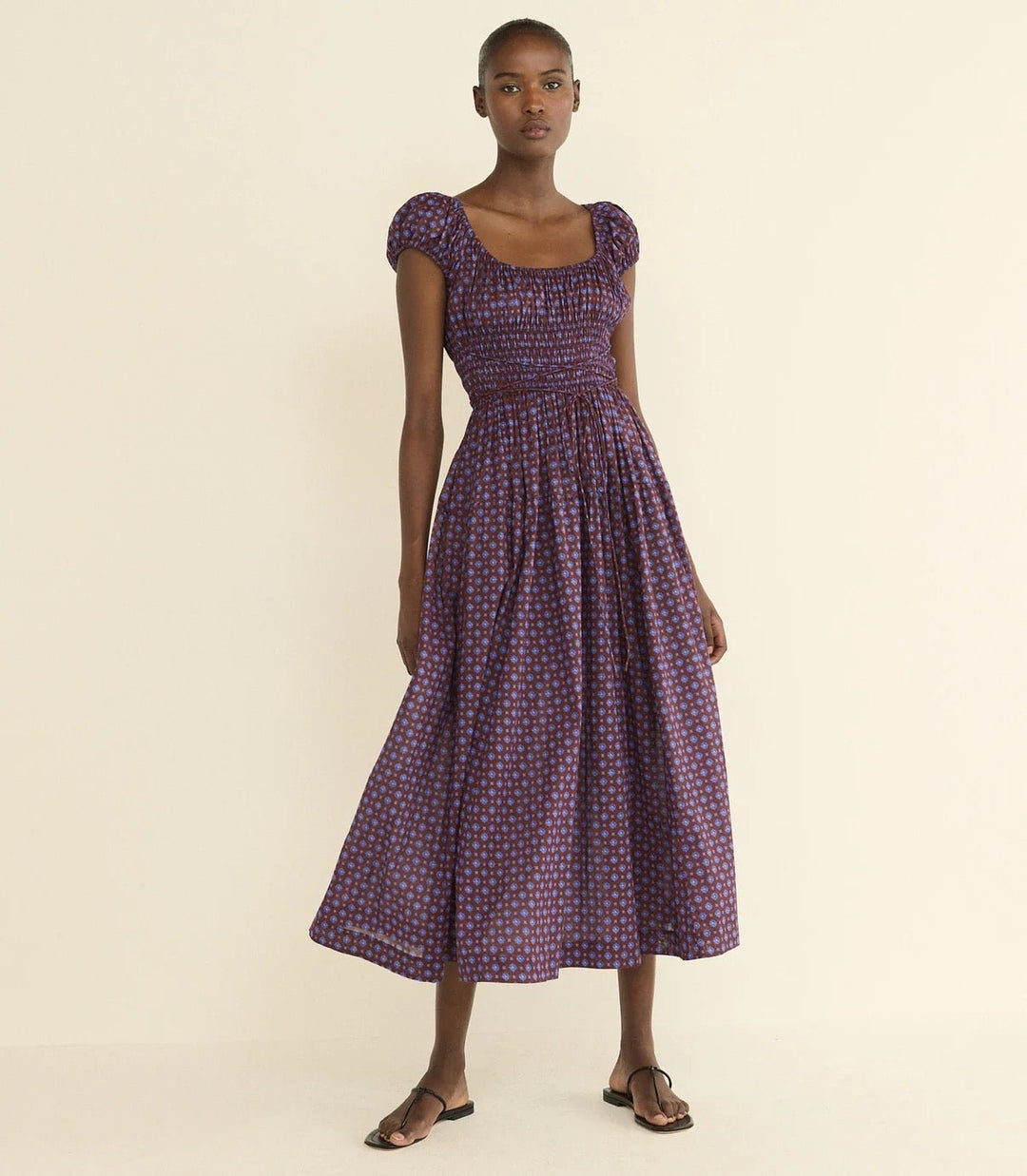 Quinelle Dress in Menorca Foulard - obligato