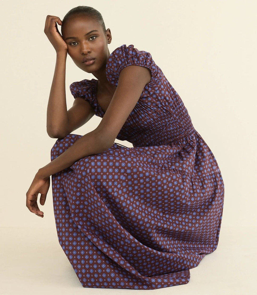 Quinelle Dress in Menorca Foulard - obligato