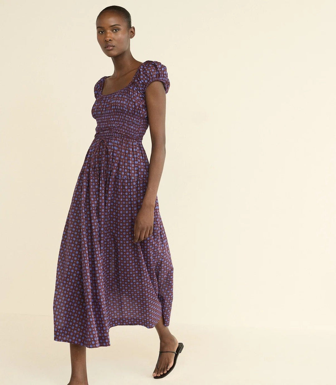 Quinelle Dress in Menorca Foulard - obligato