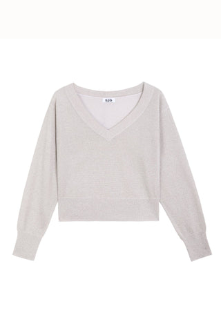 Raelyn Cropped Lurex Pullover - obligato