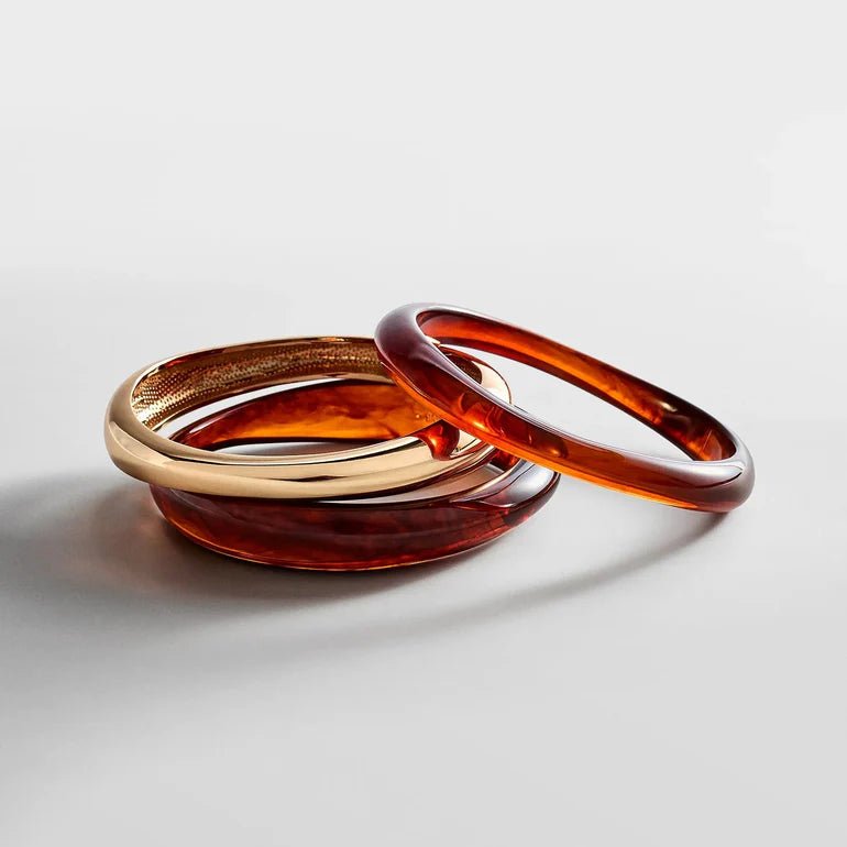 Raven Resin Bangle Set - obligato