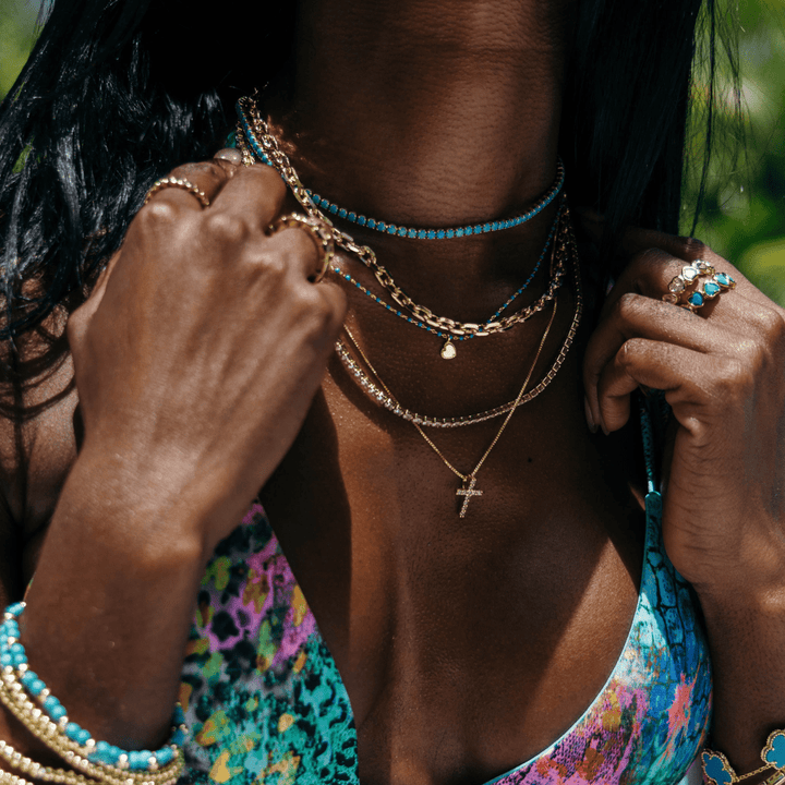 Raya.CZ Cross Necklace - obligato