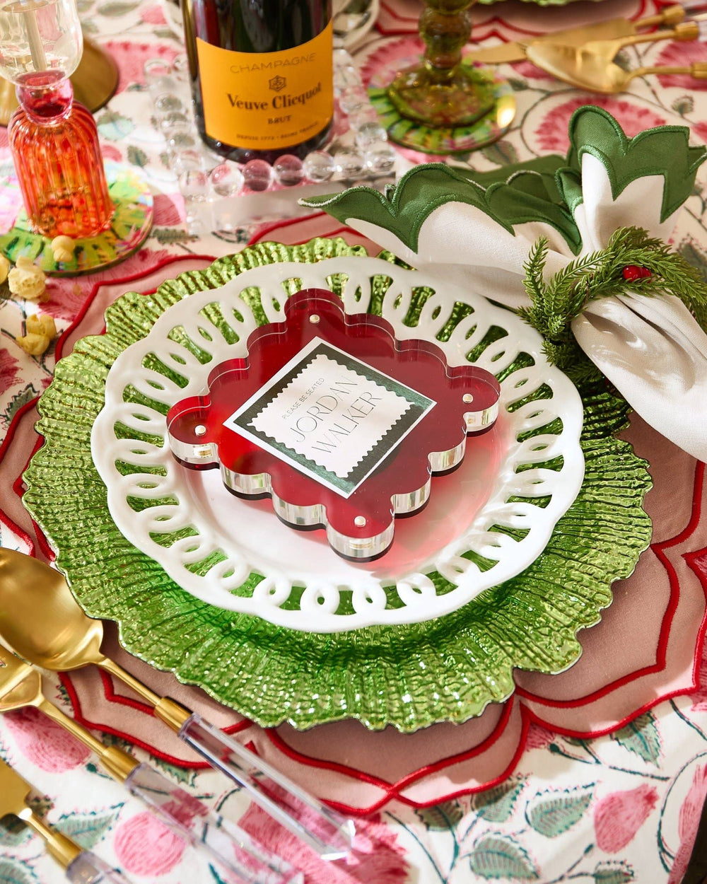 Red Mini Acrylic Picture Frame - obligato