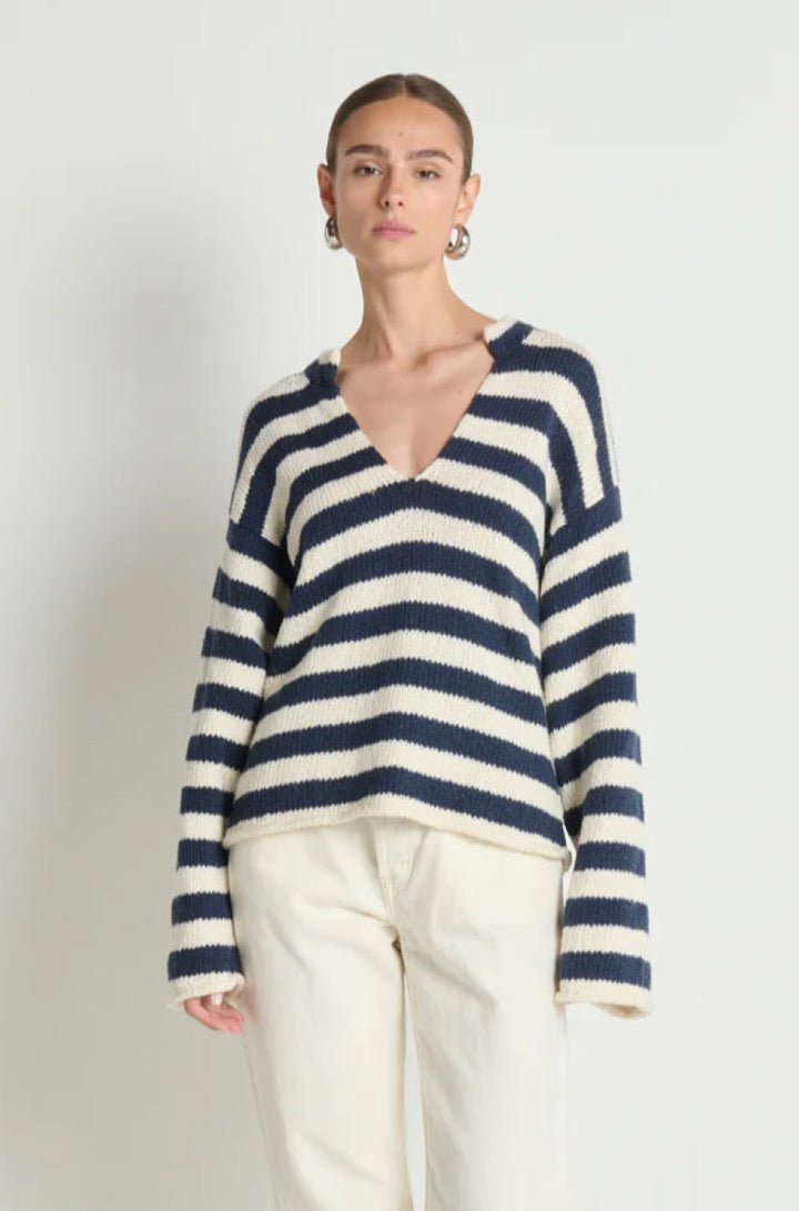 Renata Popover Marine Stripe - obligato