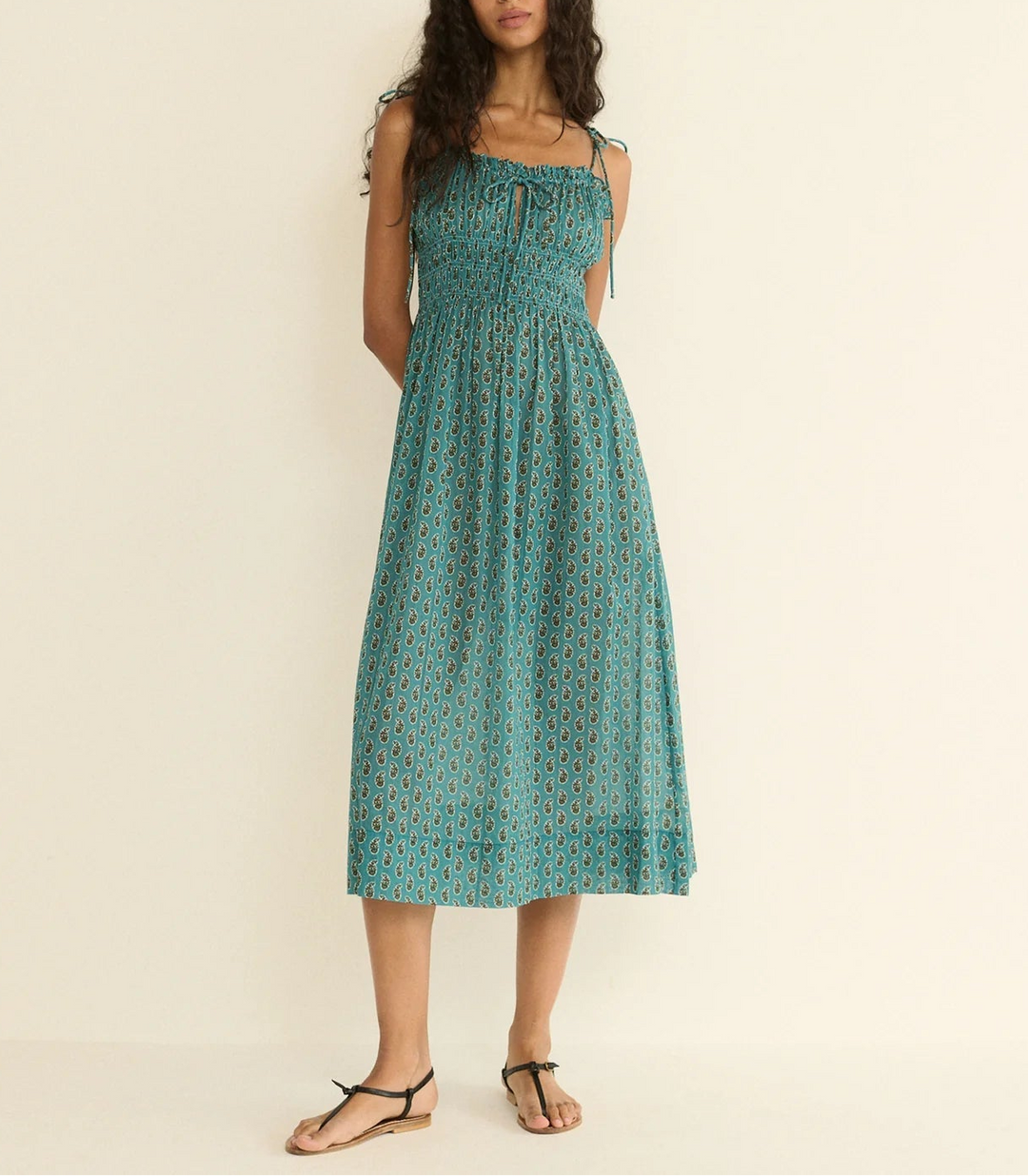 Rhoda Dress in Alba Paisley - obligato