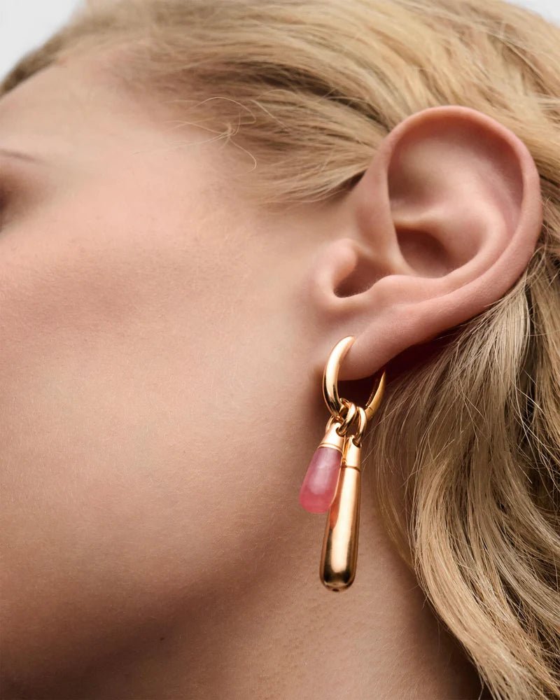 Rhodochrosite Jupiter Earrings - obligato